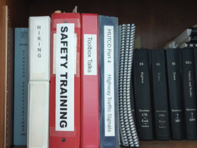 Safety Training Binder Checklist