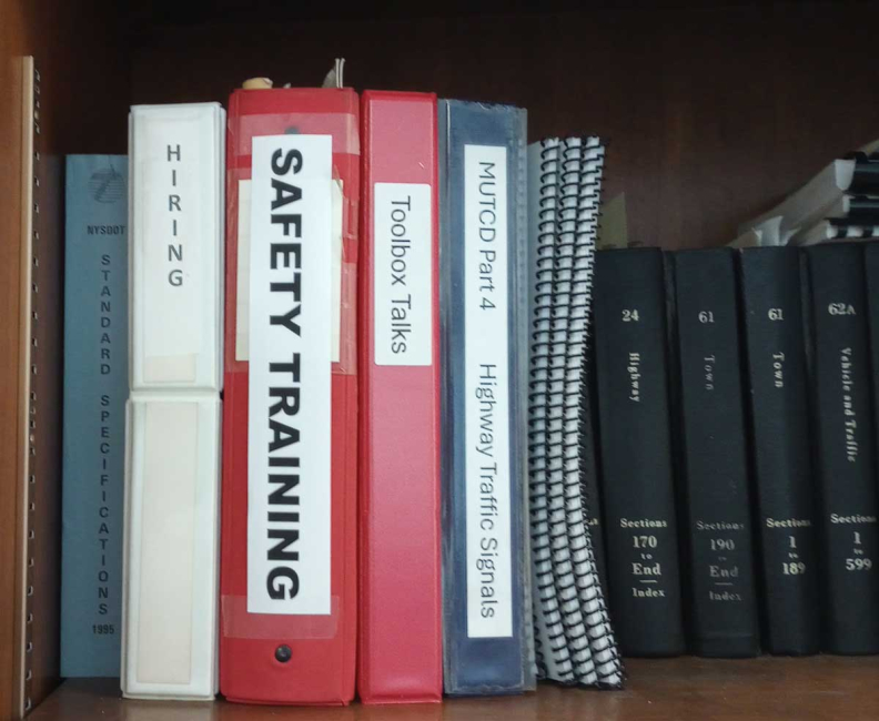 Safety Training Binder Checklist